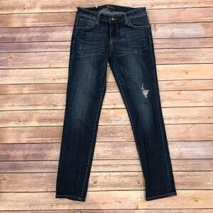 Kut From The Kloth Petite Distressed Boyfriend Jeans Dark Wash